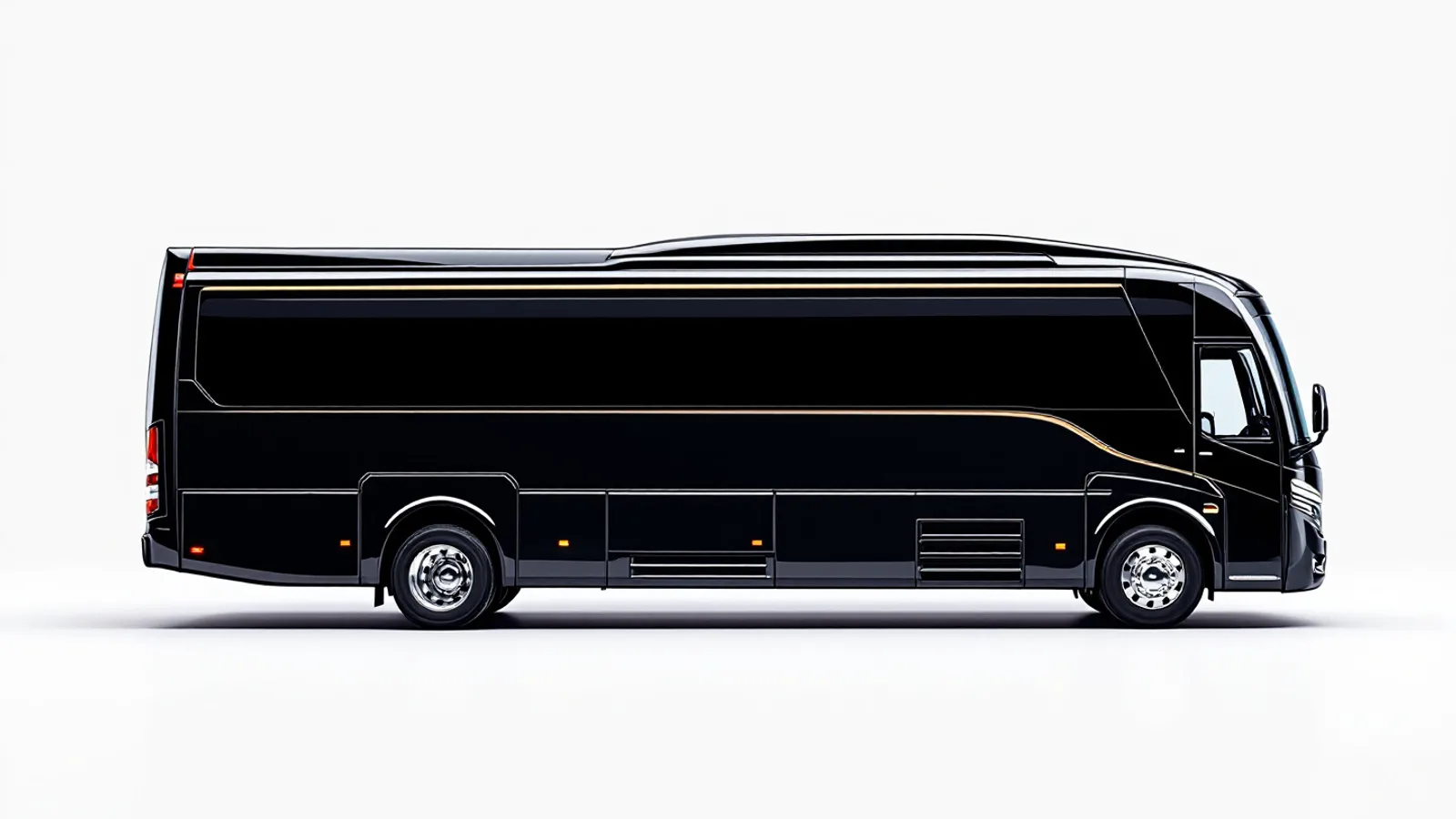 Executive Coach Bus — a Luxury motor coach in the Dulles Car Service fleet, up to 52 passengers, used for airport transfers, corporate travel, and group trips across Northern Virginia, DC, and Maryland