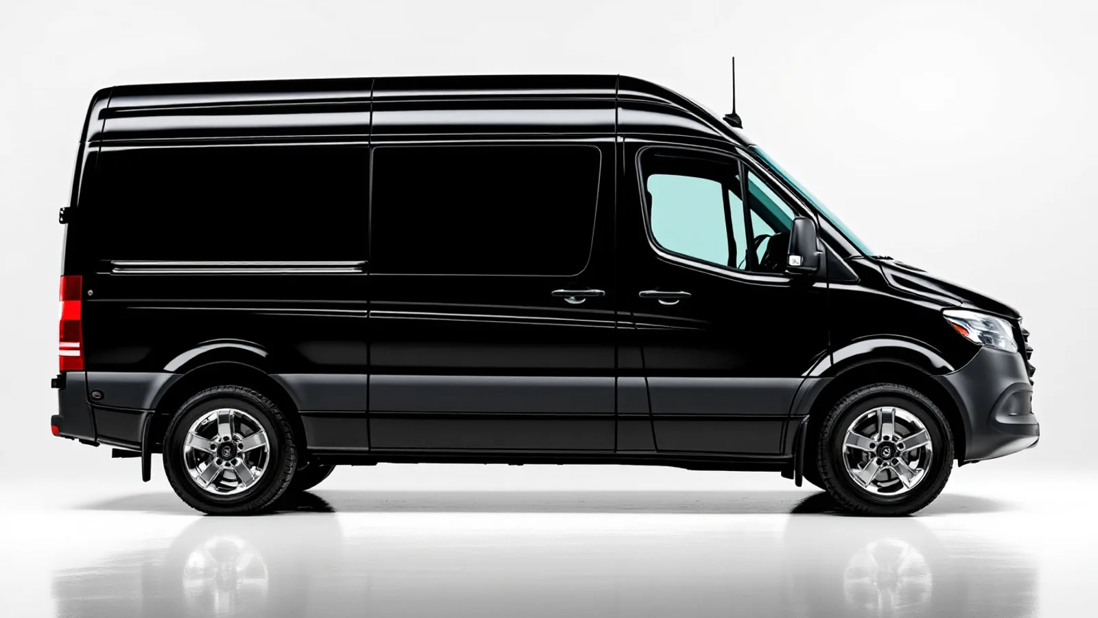 Private Van (Mercedes Sprinter passenger van) — Dulles Car Service chauffeured vehicle seating up to 14 passengers for Washington Dulles (IAD), Reagan National (DCA) and BWI airport transfers, weddings, and Northern Virginia corporate and group transportation
