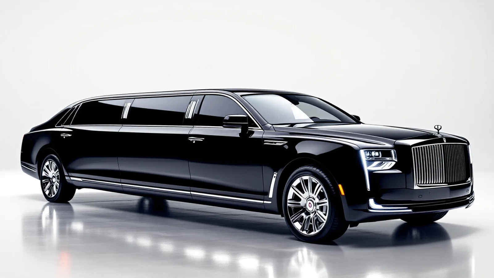 Stretch Limo (Stretch limousine) — Dulles Car Service chauffeured vehicle seating up to 10 passengers for Washington Dulles (IAD), Reagan National (DCA) and BWI airport transfers, weddings, and Northern Virginia corporate and group transportation